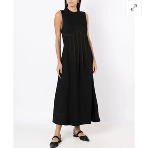 Osklen | contrast-stitching maxi dress Size L